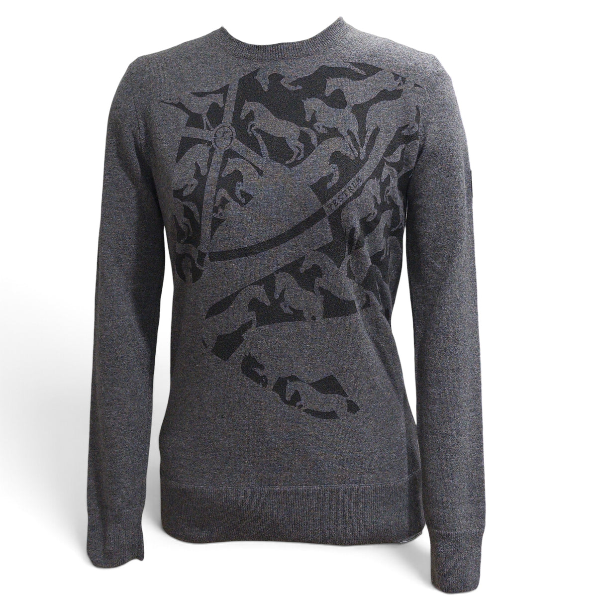 Vestrum Women's Wool Equestrian Sweater - Grey /Size Small - NEW
