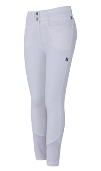 Kingsland Women's Classic Collection KLkadi Knee Grip Riding Breeches - White / Size EU 42 (US 32) NEW