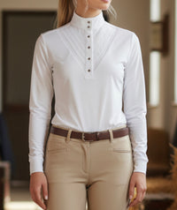 Criniēre Amelie Show Shirt - White / Size Small