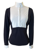 Horse Pilot Monica Show Shirt - Dark Night Navy / Size Medium