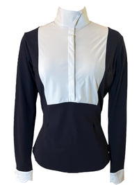 Horse Pilot Monica Show Shirt - Dark Night Navy / Size Medium