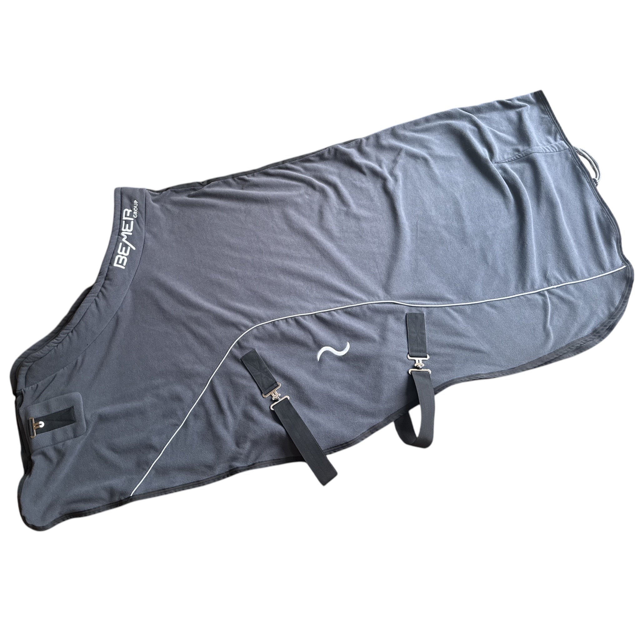 Bemer Fleece Cooler Blanket - Grey / Size 72"  NEW