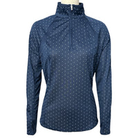 Ariat Women's Sunstopper 2.0 Top - Beetle Dot Navy / Size Small