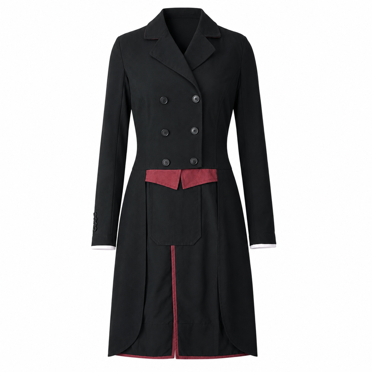 Charles Ancona Women's Shadbelly - Black with Burgundy Suede / Size US 6