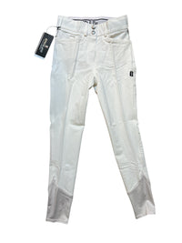 Kingsland Women's Classic Collection KLkadi Knee Grip Riding Breeches - White / Size EU 42 (US 32) NEW