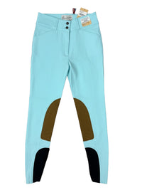 The Tailored Sportsman Sock Bottom Trophy Hunter Breech (style #1923) Tiffany Blue /  Size 28 L   NEW
