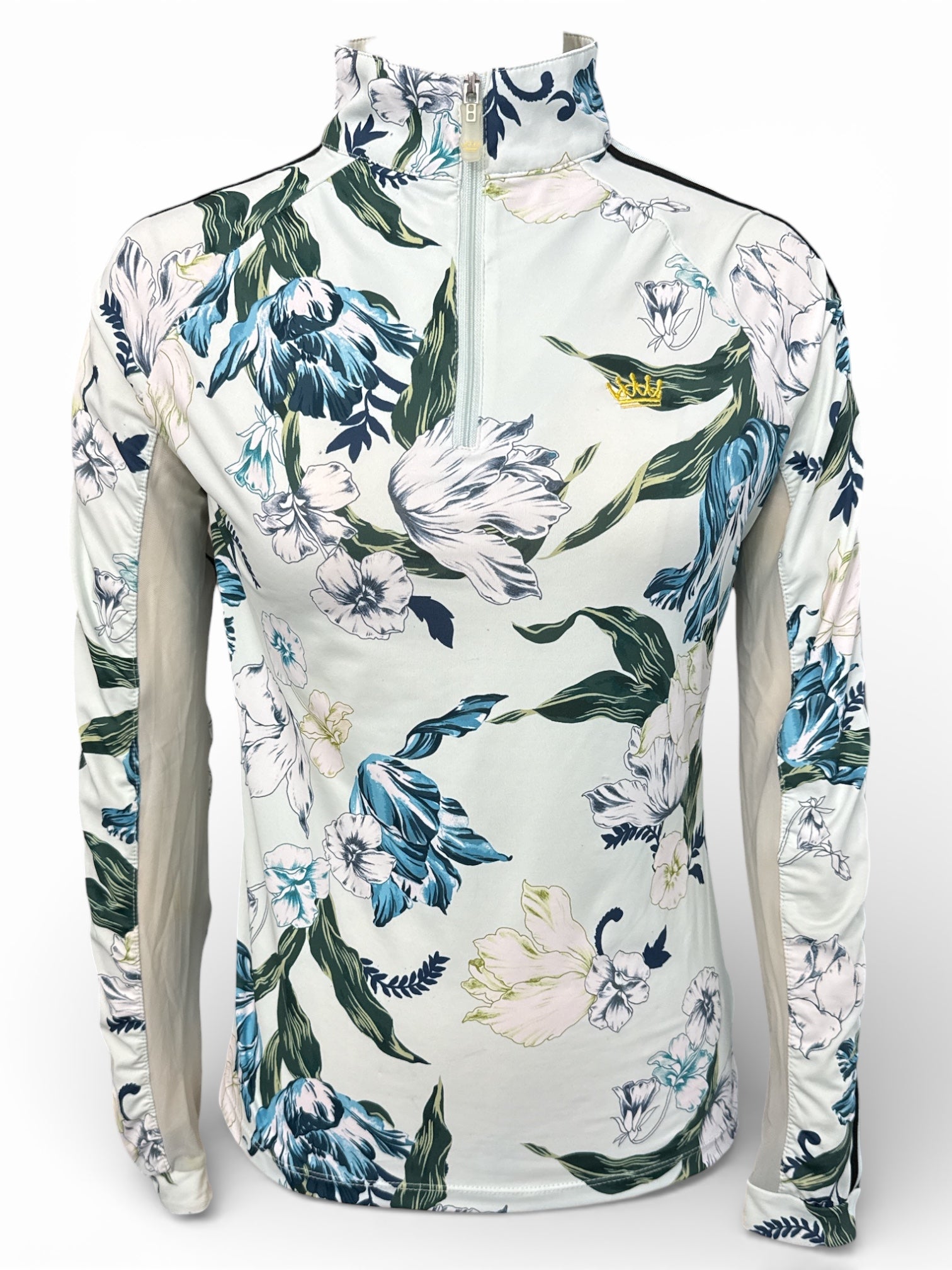 Kastel Denmark White Floral Sunshirt / Size Small