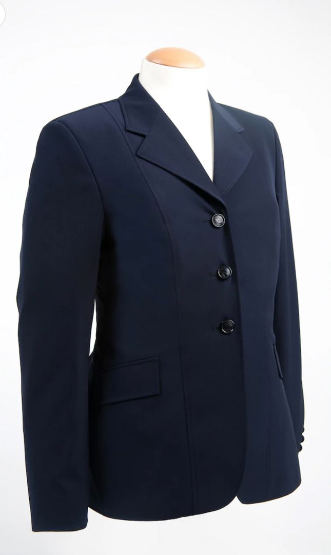 Grand Prix EQJ Classic Sport Show Coat - Navy / Size US 2 (GP Size 8R)   NEW
