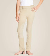 Ariat Children's Heritage Side Zip Knee Patch Jod - Tan Size 8