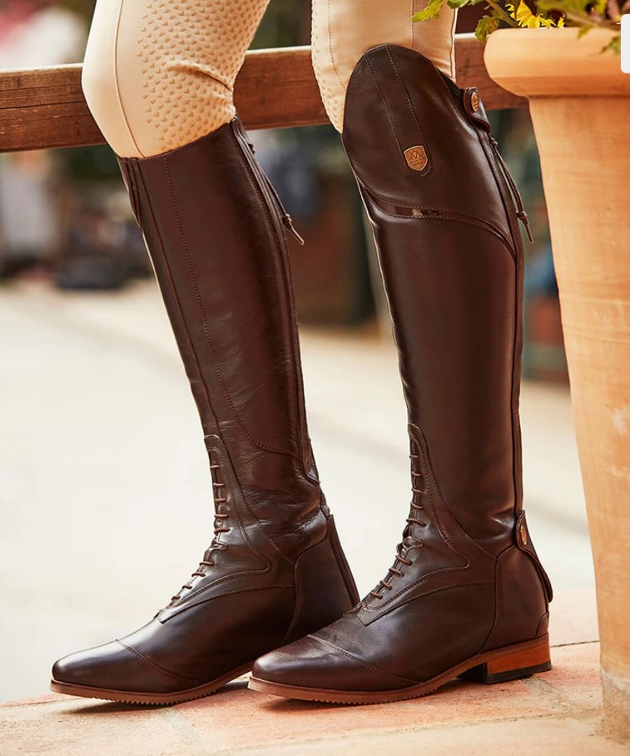 Mountain Horse Sovereign Field Boot Dark Brown Size 10 Wide/Regular