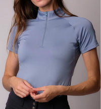 Montar Honey Mesh Short Sleeve Shirt - Dove Blue / Size XL NEW