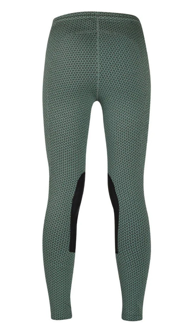 Kerrits Kids Fleece Lite Knee Patch Tight - Size Small / Fern NEW
