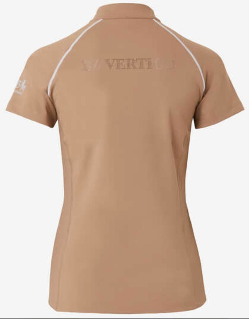B Vertigo Adara Women's Cool Tech Training Shirt - Tiger Eye Brown / Size 44 (US 14) NEW