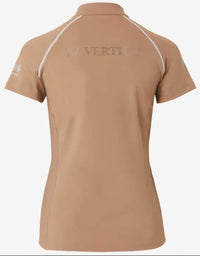 B Vertigo Adara Women's Cool Tech Training Shirt - Tiger Eye Brown / Size 44 (US 14) NEW