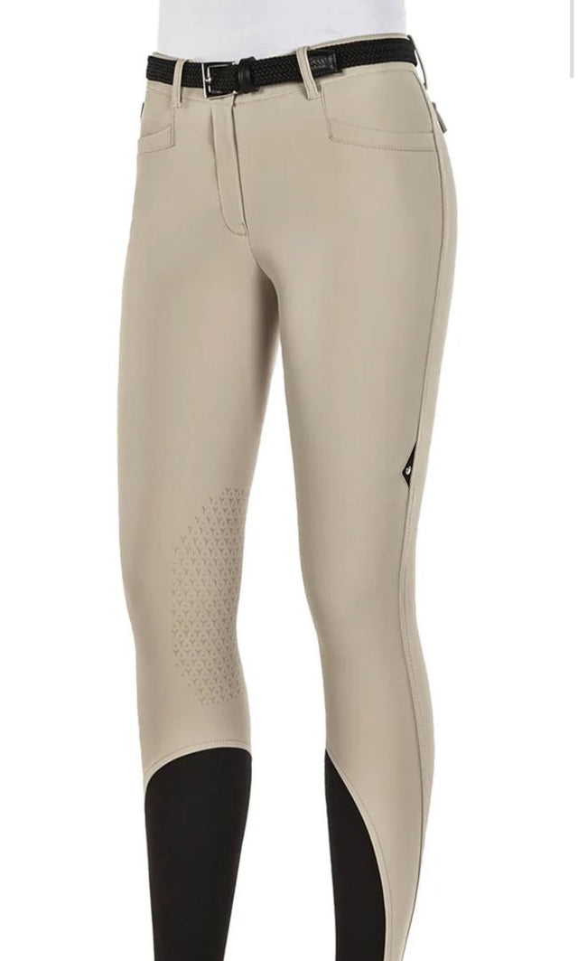Equiline Atrik Women's Knee Grip Breeches Beige Tan