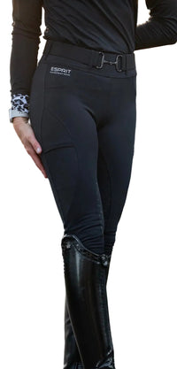 Espirit Equestrian Classic Full Seat Winter Tights - Black / Size Small   NEW