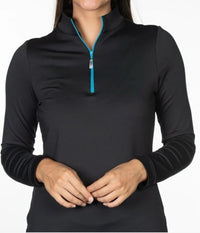 EIS Women's Cold Weather 1/4 Zip - Black / Size Small