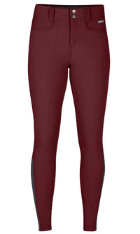 Kerrits Women's Three-Season Tailored Fleece Full Seat Breeches - Sangria / Burgundy - Size Small