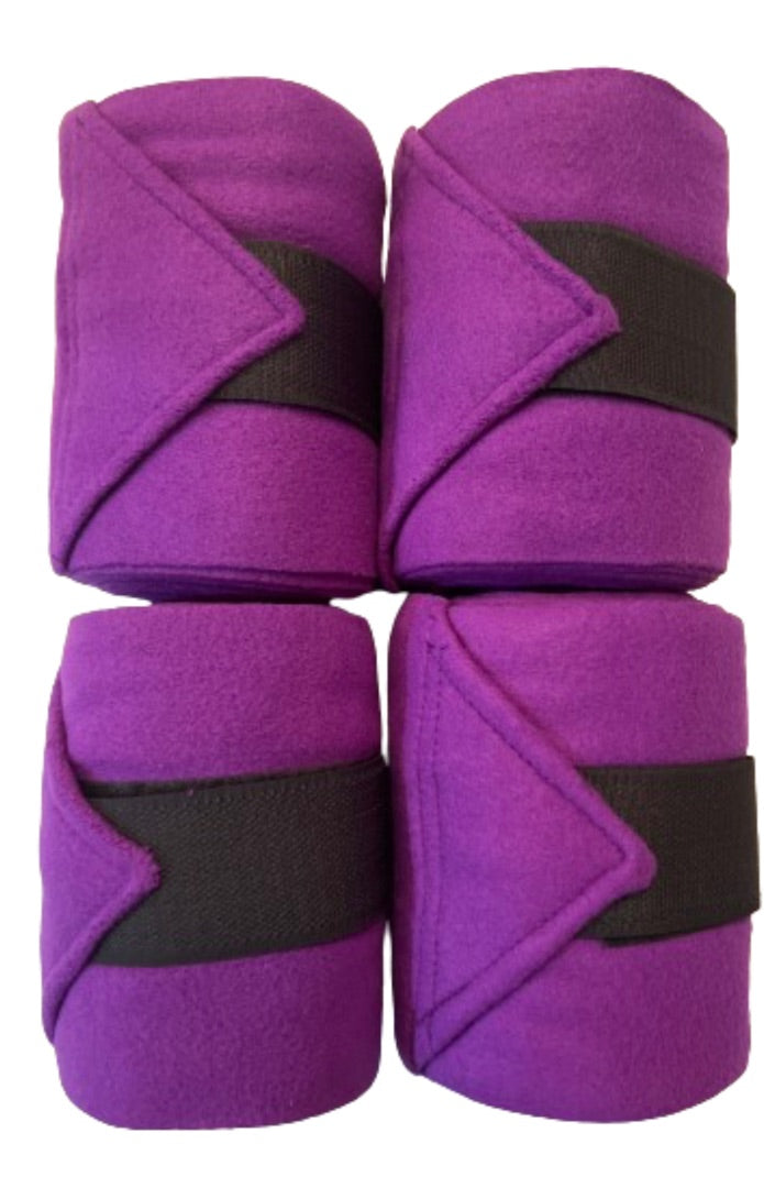 Polo Fleece Wraps - Purple / Full Size NEW