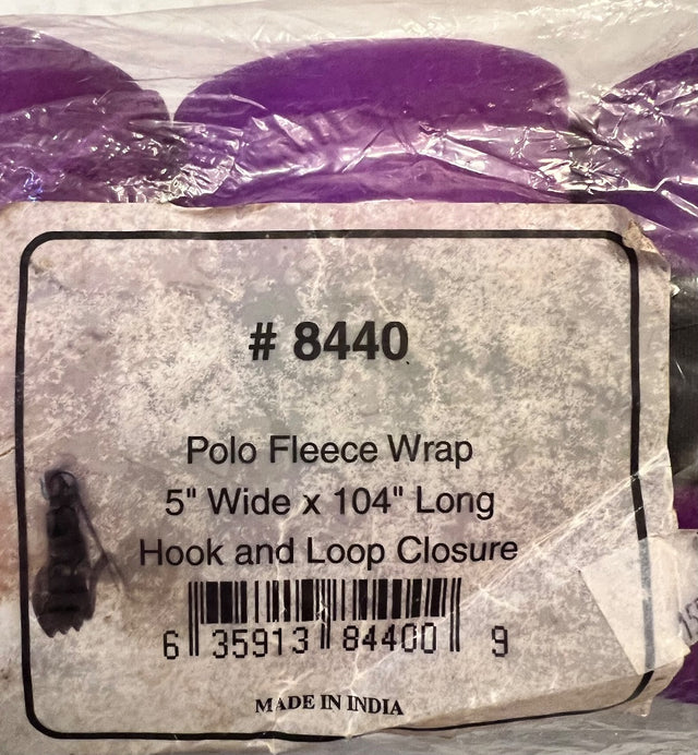 Polo Fleece Wraps - Purple / Full Size NEW