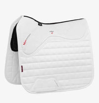 LeMieux X-Grip Twin Sided Dressage Square White Saddle Pad- Large
