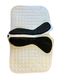 LeMieux X-Grip Twin Sided Dressage Square White Saddle Pad- Large