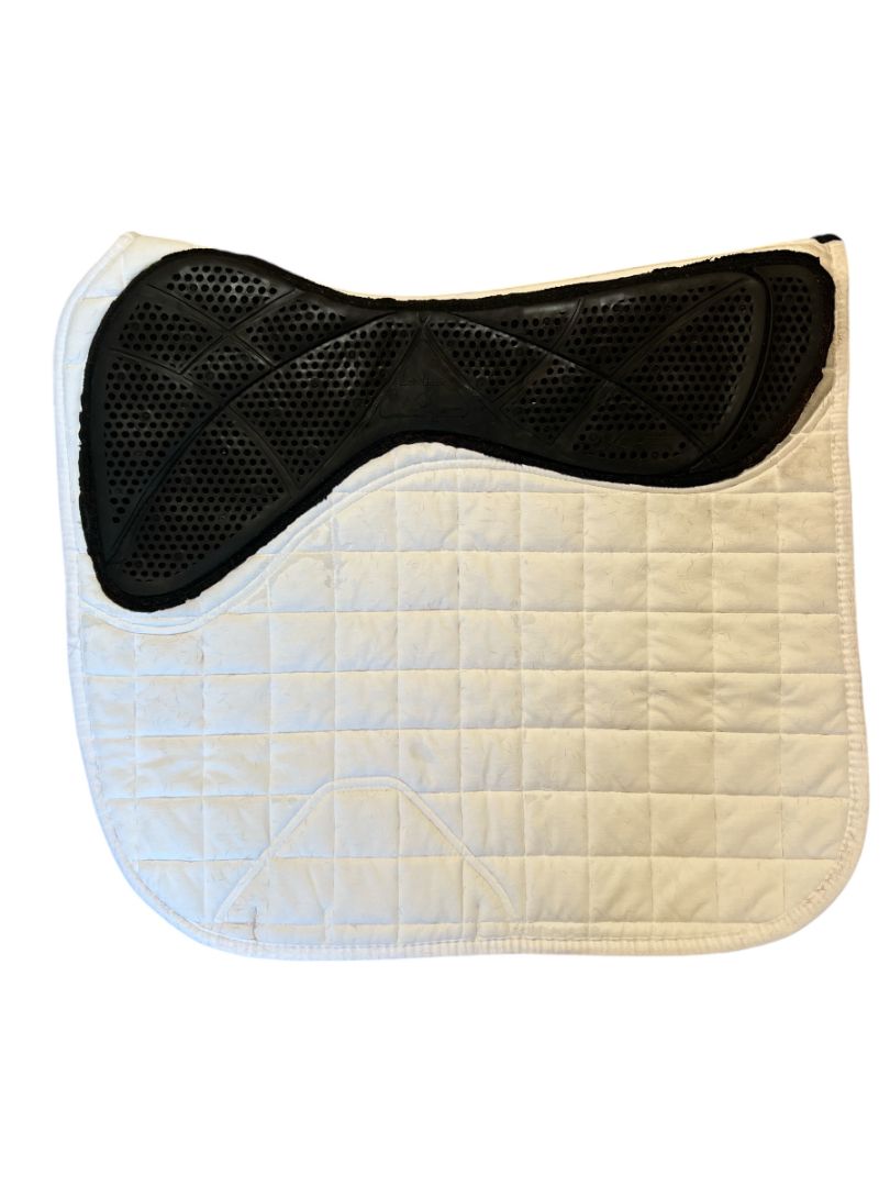 LeMieux X-Grip Twin Sided Dressage Square White Saddle Pad- Large