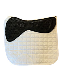 LeMieux X-Grip Twin Sided Dressage Square White Saddle Pad- Large