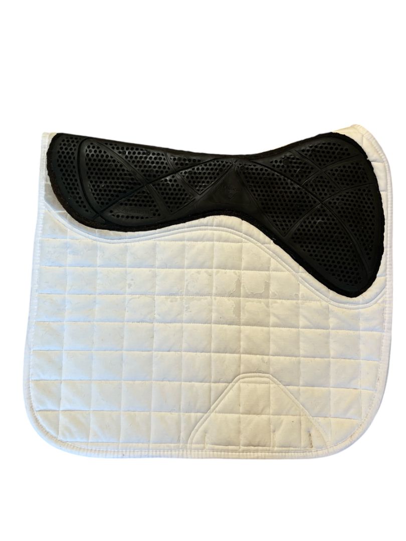 LeMieux X-Grip Twin Sided Dressage Square White Saddle Pad- Large