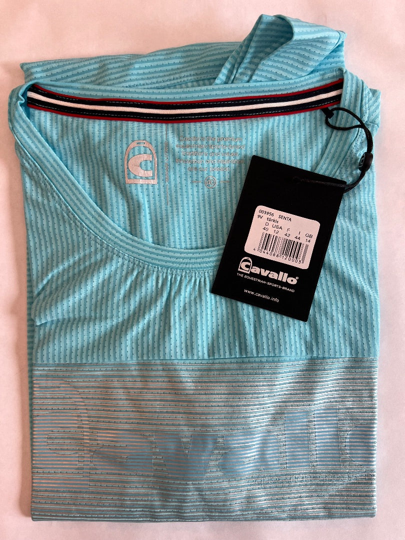 Cavallo Senta Women's Shirt - Turquoise / US 12  NEW