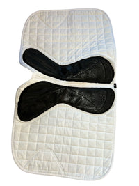 LeMieux X-Grip Twin Sided Dressage Square White Saddle Pad- Large