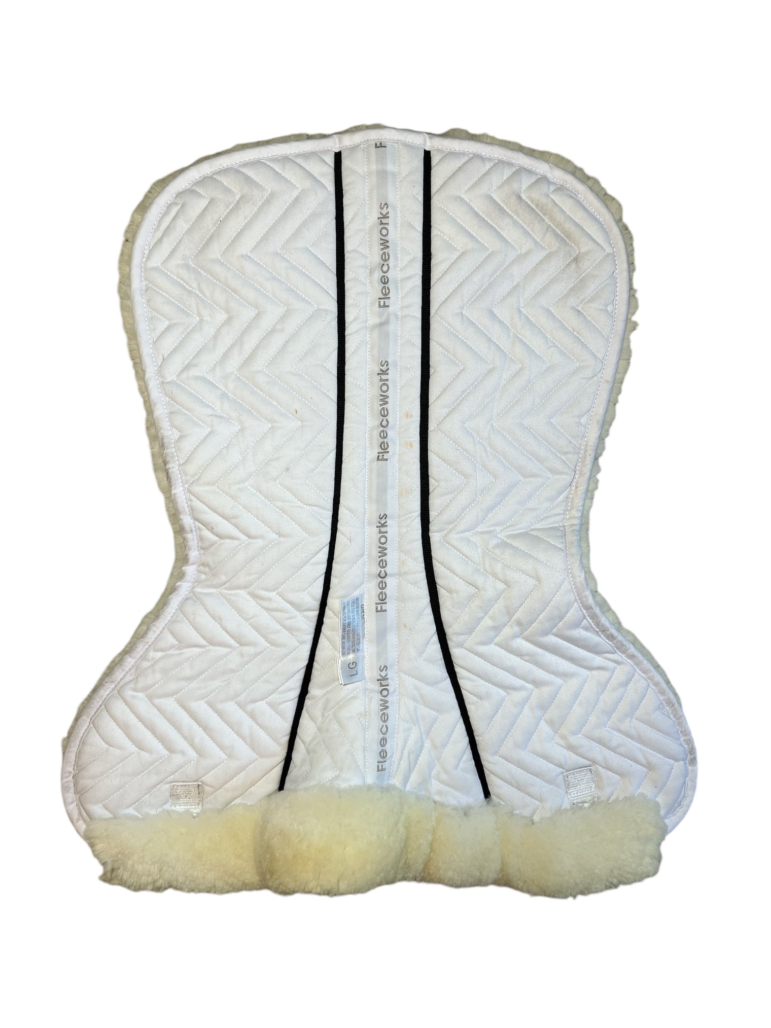 Fleeceworks FXK Dressage Plain Edge Sheepskin Half Pad - Large