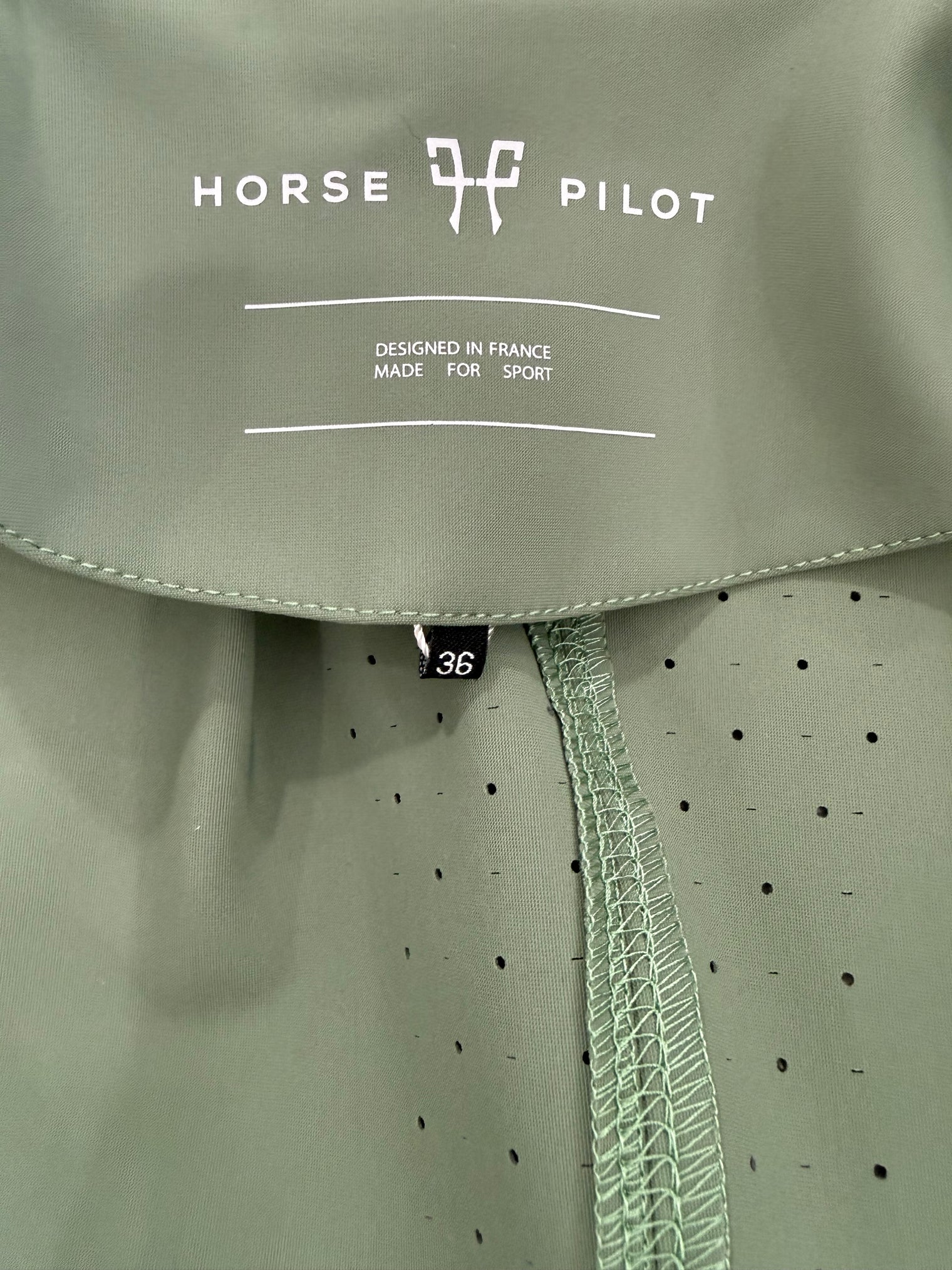 Horse Pilot Women's Aerotech Show Jacket Smooth Green / Size FR 36