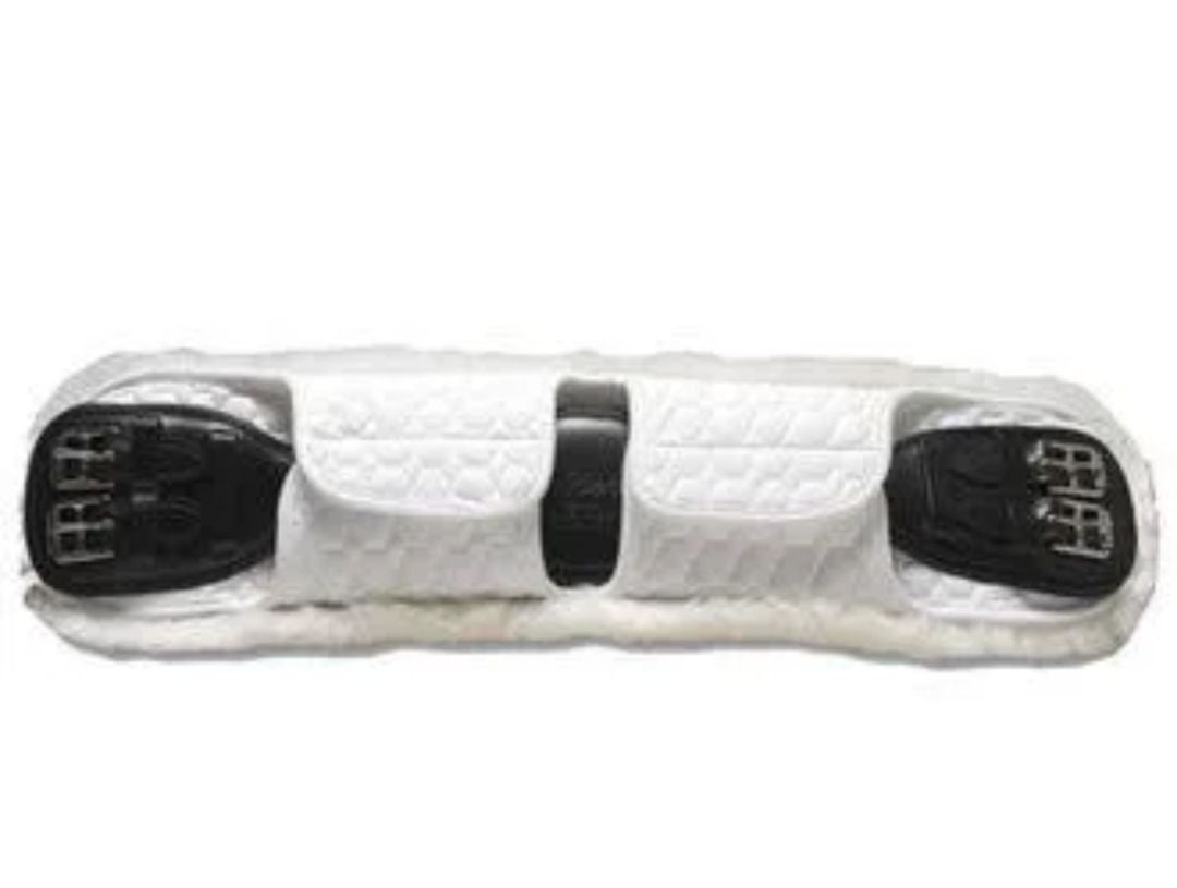 Mattes Dressage Girth Cover - White / Size 28”