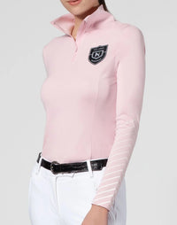 Noel Asmar Pink "Selina" 1/4 Zip Long Sleeve Training Shirt XS