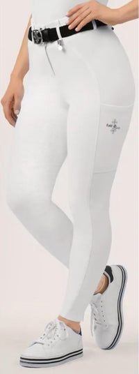 Fair Play Women's Armida Full Seat Breeches - White FR 36 / US XS New with tags