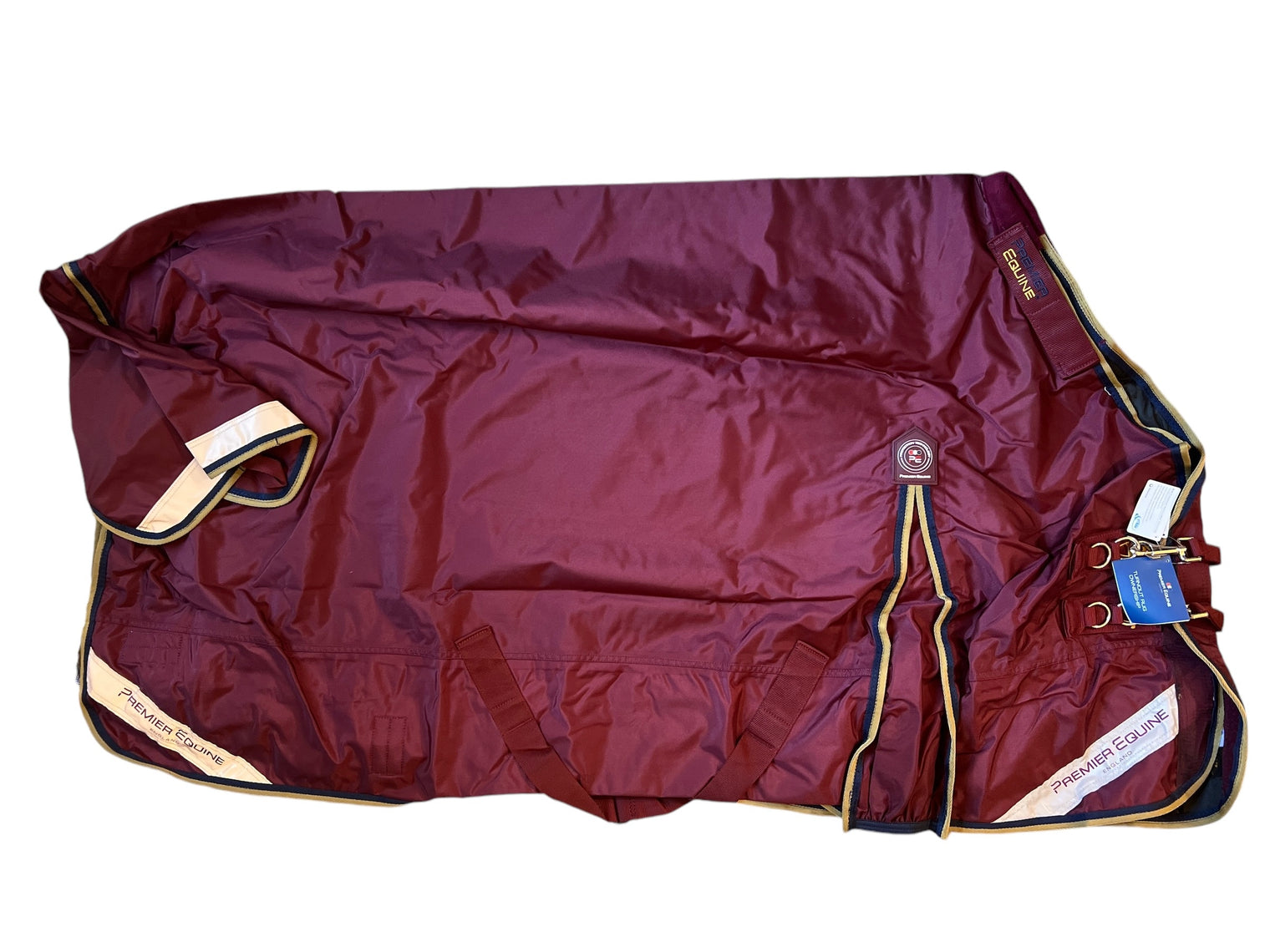 Premiere Equine Buster Zero Turnout Rug with Classic Neck Cover - Burgundy Size 152 CM / 60" NEW