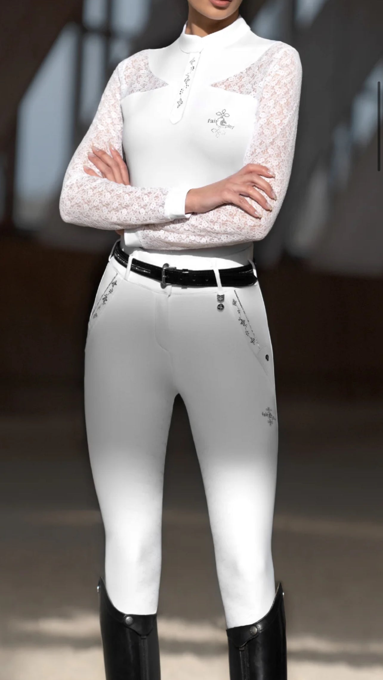 Fair Play Women's Jasmine Fleur Competition Full-Seat Breech Size FR 36 / US XS NEW