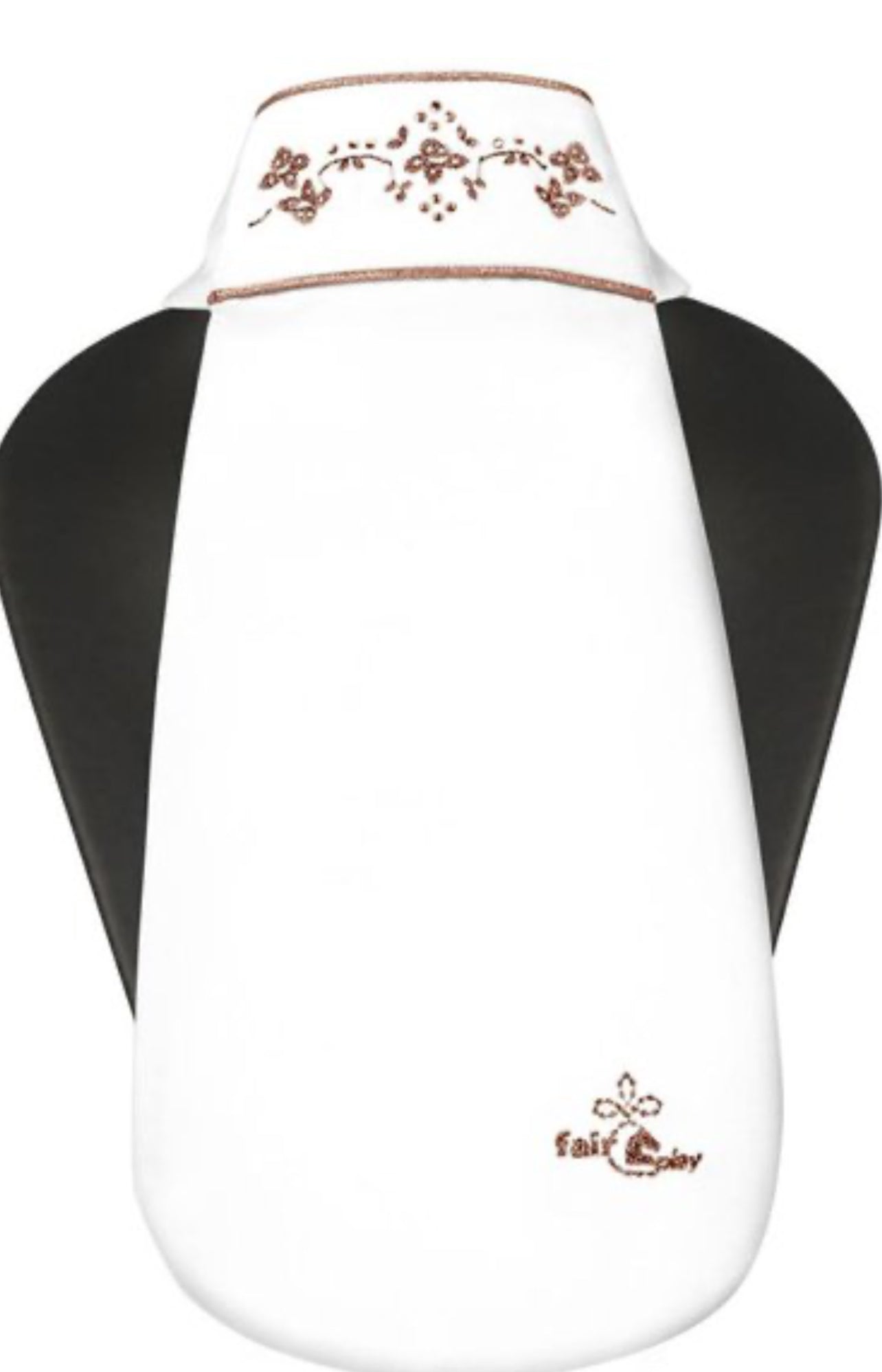 Fair Play Ava Fleur Stocktie White Rose Gold / Size Small NEW