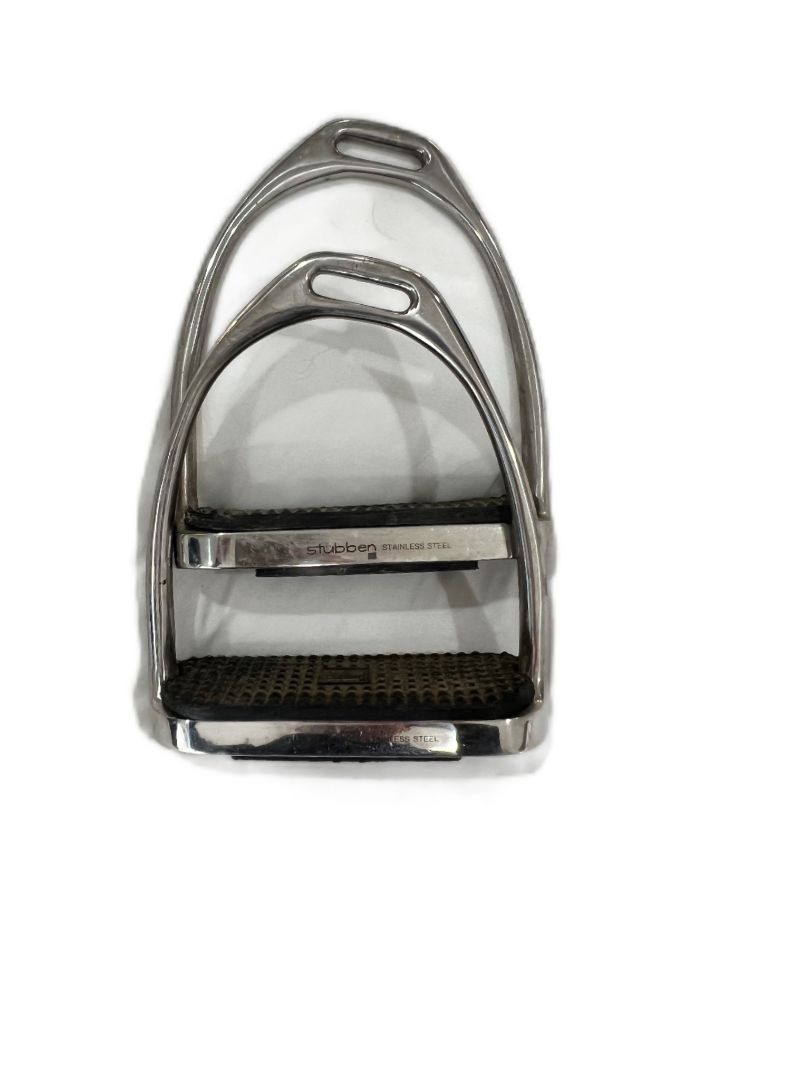 Stubben Stainless Steel Fillis Offset Stirrups 4.75