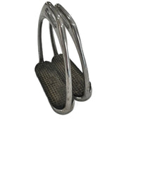 Stubben Stainless Steel Fillis Offset Stirrups 4.75