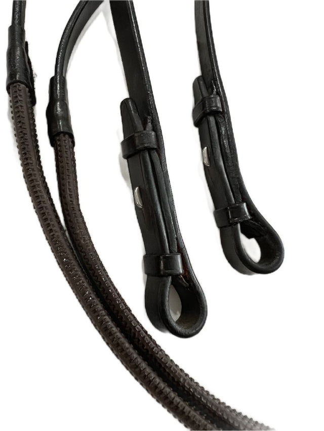 Perri's Rubber Reins - Brown / Full Size NEW