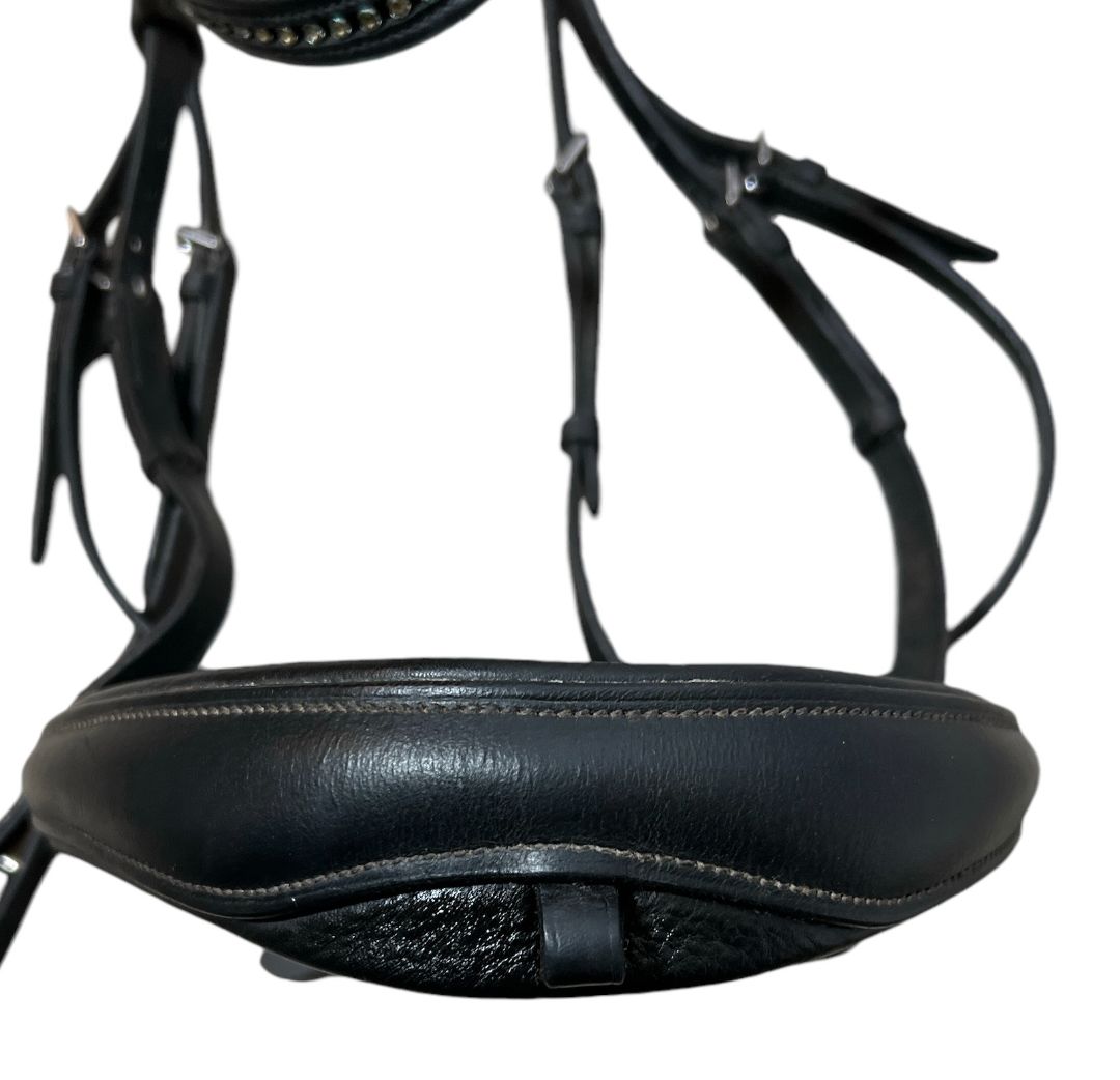 Passier Spirit Snaffle Bridle - Black Full Size With Reins (no flash strap)