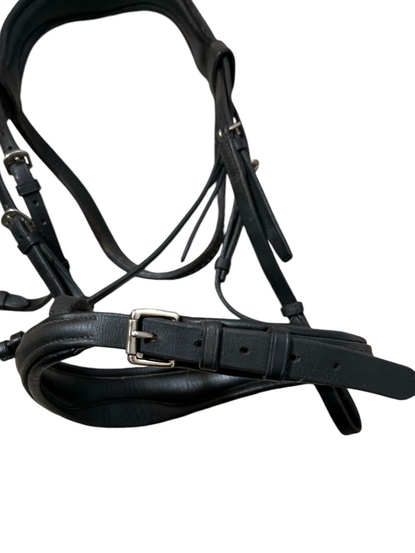 Passier Spirit Snaffle Bridle - Black Full Size With Reins (no flash strap)