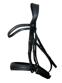 Passier Spirit Snaffle Bridle - Black Full Size With Reins (no flash strap)
