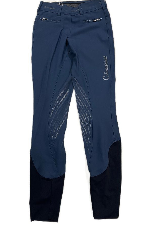 Samshield Women's Knee Grip Breeches - Blue Grey / Size US 22 (FR 32)