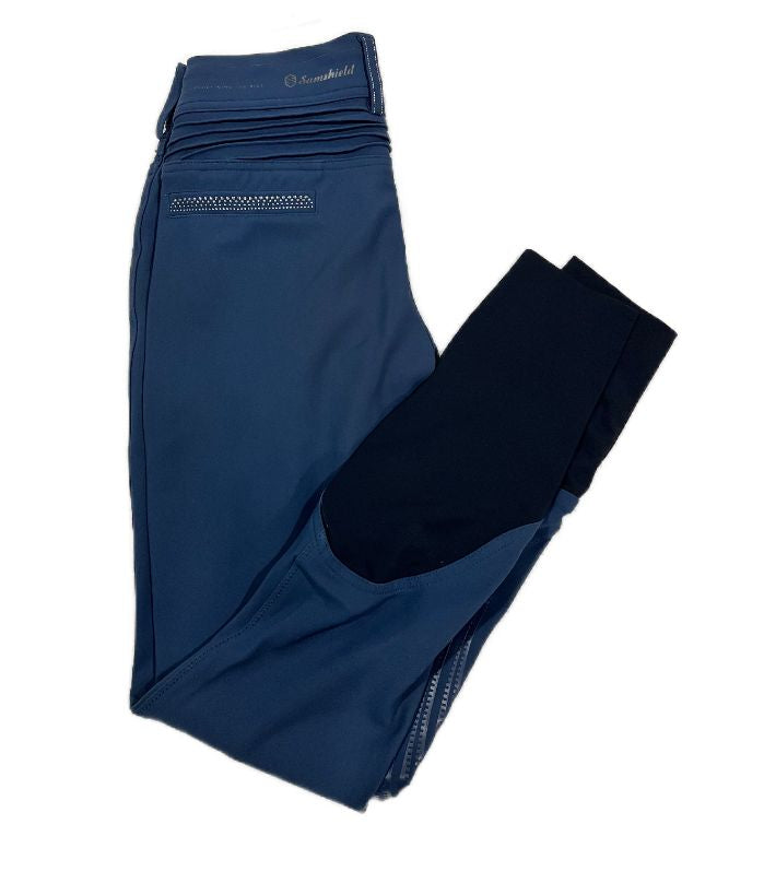 Samshield Women's Knee Grip Breeches - Blue Grey / Size US 22 (FR 32)