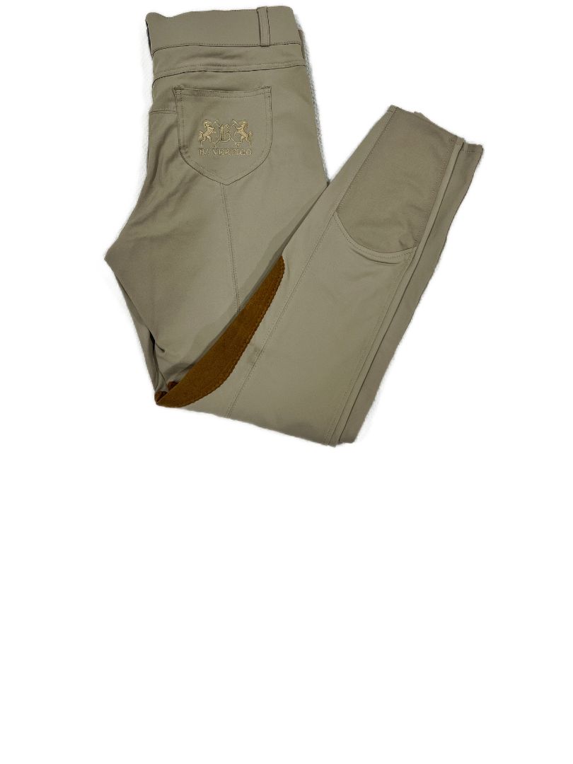 B Vertigo Women's Kimberley Knee Patch Breeches, Plaza Taupe / Tan US 28