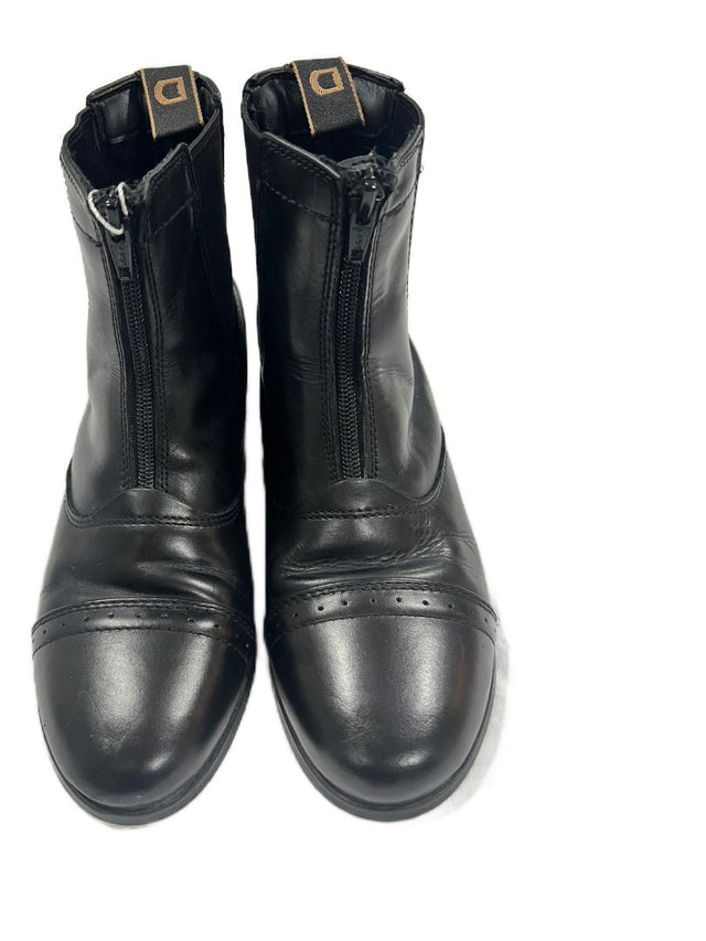 Dublin Women’s Foundation Zip Paddock Boots - Black Leather / Size 6.5