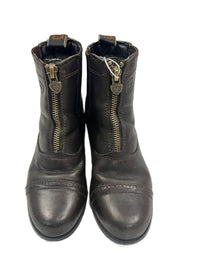 Ariat Kid's Paddock Boots Size US 12 Brown Leather Upper